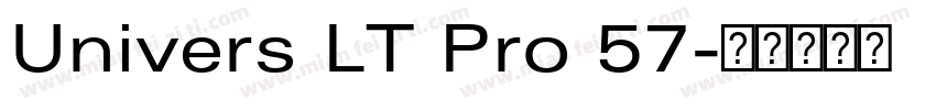 Univers LT Pro 57字体转换